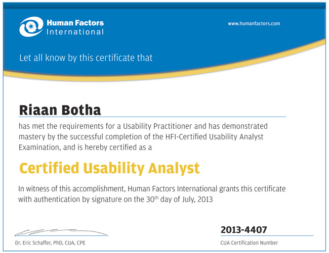 HFI Certification
